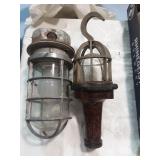 Pair of vintage hanging lights