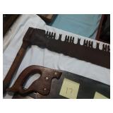 Vintage 2 person handsaw
