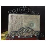 Vintage Chinese caligraphy plate