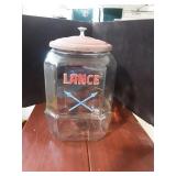 Lance glass jar