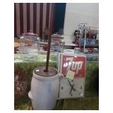 Antique butter churn crock