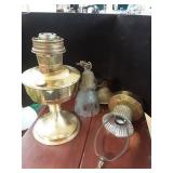 Brass oil lamp
