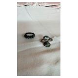 Antique sterling rings