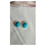 Silver and turquoise earrings