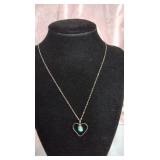 Silver and turquoise necklace
