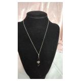Vintage silver black necklace