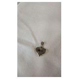 Sterling heart charm