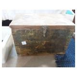 Old wood ammo storage box