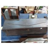 Antique wood storage box