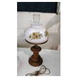 Vintage lamp converted to electric