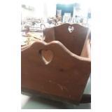 Old wooden baby crate