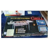All in one foldaway grill