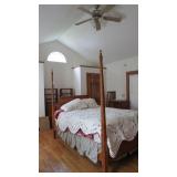 Kincaid 4 poster bed cherry wood