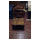 Small old wooden ladder back chair