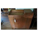 Oak dry sink