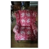 Clermont upholstered wing back chair