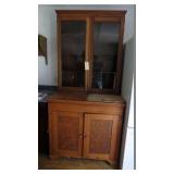 Step back kitchen hutch