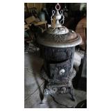 Antique wood-burning stove