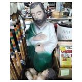 Plastic nativity figures