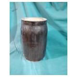 Stoneware canister jar