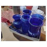 Blueware glass lot