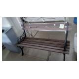 Cast iron & wood bench