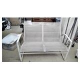 Outdoor glider bench