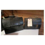 2 metal lunchboxes