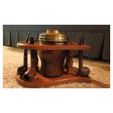 Tobacco jar and pipes