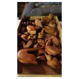 Hand carved wood figures