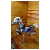 Homemade carousel horse
