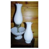 Milk glass lamp