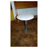 Marble top side table