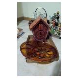 Cuckoo clock and egg plate