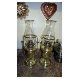 Matching oil lamps