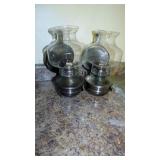 Matching oil lamps