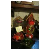 Bird feeders and houses