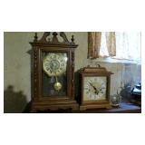 3 mantel clocks
