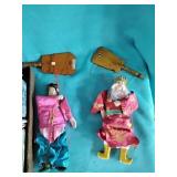 Pair of vintage string puppets