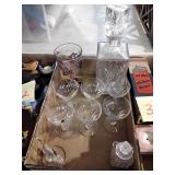 Glass barware set