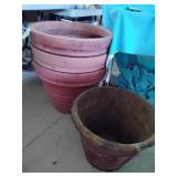 Large plastic pots
