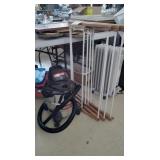 Shop-Vac and drying rack
