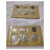 Pair of 1962 proof coin sets