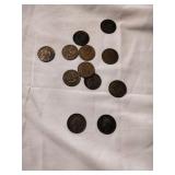 Lot of British half pennies