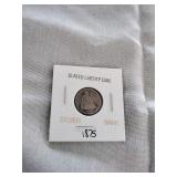 1875 seated liberty dime