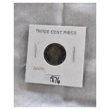 1876 three cent piece