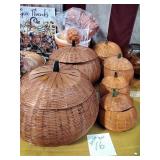 Wicker pumpkins