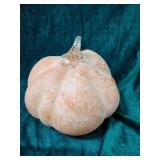 Art glass frosted pumpkin