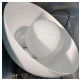 A hanging light fixture