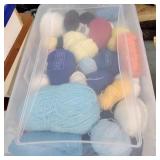 Tub of yarn